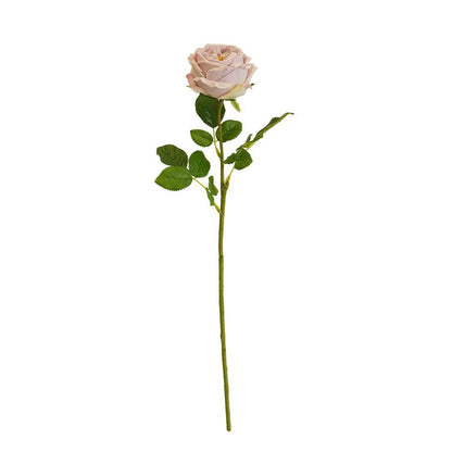 Artificial garden rose and peony silk flower stem