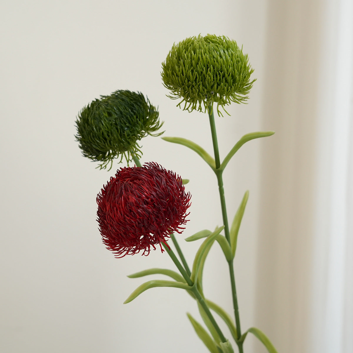 Artificial spiraea and dianthus filler stem